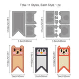 Globleland Animal Theme Carbon Steel Cutting Dies Stencils, for DIY Scrapbooking, Photo Album, Decorative Embossing Paper Card, Stainless Steel Color, Flag Pattern, 106~107x96~99x0.8mm, 2pcs/set