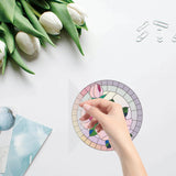 Globleland PVC Window Sticker, for Home Decoration, Square, Flower Pattern, 16x16x0.03cm, 2pcs/style, 4 styles, 8pcs/set