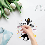 Globleland 8Pcs 4 Style Waterproof PVC Electrostatic Wall Stickers, for Wall, Window or Stairway Decoration, Flat Round, Word, 16x0.03cm, 2pcs/style