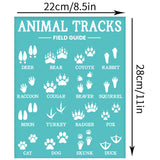 Globleland Self-Adhesive Silk Screen Printing Stencil, for Painting on Wood, DIY Decoration T-Shirt Fabric, Turquoise, Paw Print, 280x220mm