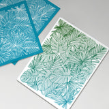 Globleland Silk Screen Printing Stencil, for Painting on Wood, DIY Decoration T-Shirt Fabric, Leaf Pattern, 12.7x10cm