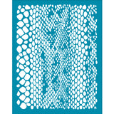 Globleland Silk Screen Printing Stencil, for Painting on Wood, DIY Decoration T-Shirt Fabric, Snakeskin Pattern, 12.7x10cm