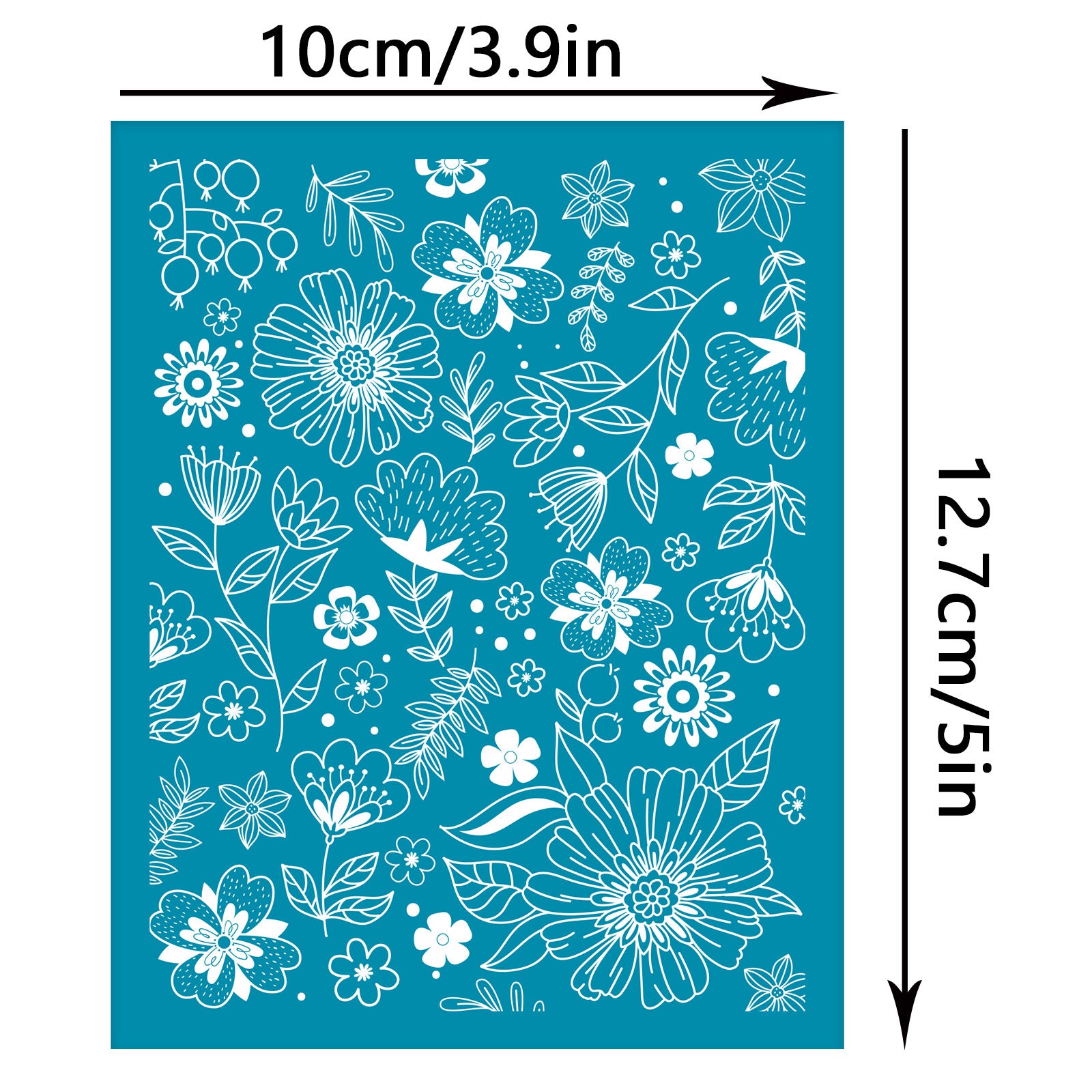 Globleland Silk Screen Printing Stencil, for Painting on Wood, DIY Decoration T-Shirt Fabric, Plants Pattern, 12.7x10cm