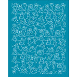 Globleland Silk Screen Printing Stencil, for Painting on Wood, DIY Decoration T-Shirt Fabric, Women Pattern, 12.7x10cm