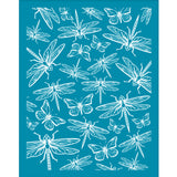 Globleland Silk Screen Printing Stencil, for Painting on Wood, DIY Decoration T-Shirt Fabric, Dragonfly Pattern, 12.7x10cm