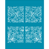 Globleland Silk Screen Printing Stencil, for Painting on Wood, DIY Decoration T-Shirt Fabric, Plants Pattern, 12.7x10cm