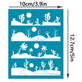 Globleland Silk Screen Printing Stencil, for Painting on Wood, DIY Decoration T-Shirt Fabric, Tree Pattern, 100x127mm