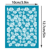 Globleland Silk Screen Printing Stencil, for Painting on Wood, DIY Decoration T-Shirt Fabric, Leaf Pattern, 100x127mm