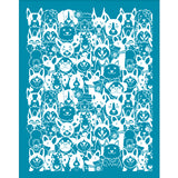 Globleland Silk Screen Printing Stencil, for Painting on Wood, DIY Decoration T-Shirt Fabric, Dog Pattern, 100x127mm