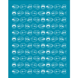 Globleland Silk Screen Printing Stencil, for Painting on Wood, DIY Decoration T-Shirt Fabric, Lip Pattern, 100x127mm