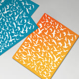 Globleland Silk Screen Printing Stencil, for Painting on Wood, DIY Decoration T-Shirt Fabric, Sea Mew Pattern, 100x127mm