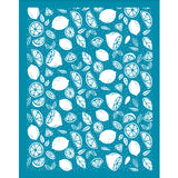 Globleland Silk Screen Printing Stencil, for Painting on Wood, DIY Decoration T-Shirt Fabric, Lemon Pattern, 100x127mm