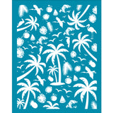 Globleland Silk Screen Printing Stencil, for Painting on Wood, DIY Decoration T-Shirt Fabric, Branch Pattern, 100x127mm