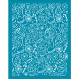 Globleland Silk Screen Printing Stencil, for Painting on Wood, DIY Decoration T-Shirt Fabric, Candy Pattern, 100x127mm