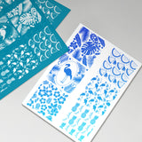 Globleland Silk Screen Printing Stencil, for Painting on Wood, DIY Decoration T-Shirt Fabric, Summer Themed Pattern, 100x127mm