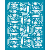 Globleland Silk Screen Printing Stencil, for Painting on Wood, DIY Decoration T-Shirt Fabric, Plants Pattern, 100x127mm