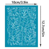 Globleland Silk Screen Printing Stencil, for Painting on Wood, DIY Decoration T-Shirt Fabric, Leaf Pattern, 100x127mm