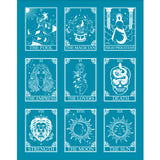 Globleland Silk Screen Printing Stencil, for Painting on Wood, DIY Decoration T-Shirt Fabric, Tarot Theme Pattern, 100x127mm