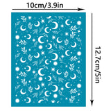 Globleland Silk Screen Printing Stencil, for Painting on Wood, DIY Decoration T-Shirt Fabric, Moon Pattern, 100x127mm