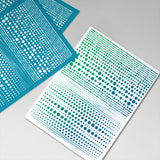 Globleland Silk Screen Printing Stencil, for Painting on Wood, DIY Decoration T-Shirt Fabric, Polka Dot Pattern, 100x127mm