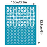 Globleland Silk Screen Printing Stencil, for Painting on Wood, DIY Decoration T-Shirt Fabric, Square Pattern, 100x127mm