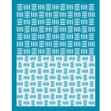 Globleland Silk Screen Printing Stencil, for Painting on Wood, DIY Decoration T-Shirt Fabric, Stripe Pattern, 100x127mm