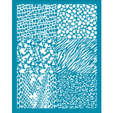 Globleland Silk Screen Printing Stencil, for Painting on Wood, DIY Decoration T-Shirt Fabric, Leopard Print Pattern, 100x127mm