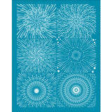 Globleland Silk Screen Printing Stencil, for Painting on Wood, DIY Decoration T-Shirt Fabric, Fireworks Pattern, 100x127mm
