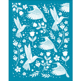 Globleland Silk Screen Printing Stencil, for Painting on Wood, DIY Decoration T-Shirt Fabric, Bird Pattern, 100x127mm