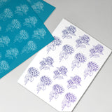Globleland Silk Screen Printing Stencil, for Painting on Wood, DIY Decoration T-Shirt Fabric, Hydrangea Pattern, 100x127mm