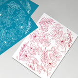 Globleland Silk Screen Printing Stencil, for Painting on Wood, DIY Decoration T-Shirt Fabric, Cymbidium Pattern, 100x127mm