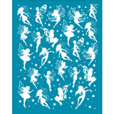 Globleland Silk Screen Printing Stencil, for Painting on Wood, DIY Decoration T-Shirt Fabric, Fairy Pattern, 100x127mm