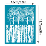 Globleland Silk Screen Printing Stencil, for Painting on Wood, DIY Decoration T-Shirt Fabric, Tree Pattern, 100x127mm