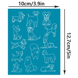 Globleland Silk Screen Printing Stencil, for Painting on Wood, DIY Decoration T-Shirt Fabric, Dog Pattern, 100x127mm