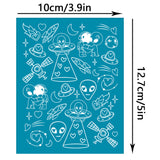 Globleland Silk Screen Printing Stencil, for Painting on Wood, DIY Decoration T-Shirt Fabric, Universe Themed Pattern, 100x127mm