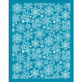 Globleland Silk Screen Printing Stencil, for Painting on Wood, DIY Decoration T-Shirt Fabric, Snowflake Pattern, 100x127mm