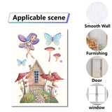 Globleland 8 Sheets 8 Styles PVC Waterproof Wall Stickers, Self-Adhesive Decals, for Window or Stairway Home Decoration, Rectangle, Angel & Fairy Pattern, 200x145mm, about 1 sheets/style