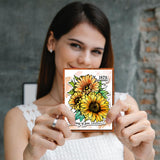 Sunflower Film Frame PVC Stamps