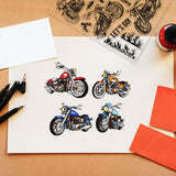 Motorbike Film Frame PVC Stamps