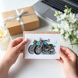 Motorbike Film Frame PVC Stamps