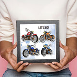 Motorbike Film Frame PVC Stamps