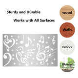 Globleland 2Pcs 2 Styles Stainless Steel Cutting Dies Stencils, for DIY Scrapbooking/Photo Album, Decorative Embossing DIY Paper Card, Matte Style, Stainless Steel Color, Musical Note Pattern, 15x9x0.05cm, 1pc/style