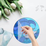 Globleland Custom PVC Glass Stickers, Static Cling Window Stickers, Square, Sea Animals, 200x200mm, 8pcs/set