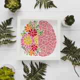 Globleland PET Hollow Out Drawing Painting Stencils, for DIY Scrapbook, Photo Album, Flower Pattern, 30x30cm