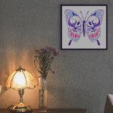 Globleland PET Hollow Out Drawing Painting Stencils, for DIY Scrapbook, Photo Album, Butterfly Pattern, 30x30cm