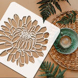 Globleland 7Pcs 7 Styles PET Hollow Out Drawing Painting Stencils, for DIY Scrapbook, Photo Album, Leaf & Branch & Flower Pattern, Mixed Patterns, 300x300mm, 1pc/style