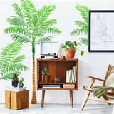 Globleland 5Pcs 5 Styles Palm Tree Theme PET Hollow Out Drawing Painting Stencils, for DIY Scrapbook, Photo Album, Leaf & Tree Trunk, Mixed Patterns, 279~300x210~300mm, 1pc/style