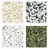 Globleland 3Pcs 3 Styles PET Hollow Out Drawing Painting Stencils, for DIY Scrapbook, Photo Album, Camouflage Pattern, 300x300mm, 1pc/style