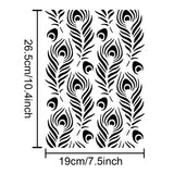 Globleland PET Hollow Out Drawing Painting Stencils, for DIY Scrapbook, Photo Album, Feather Pattern, 210x297mm