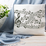 Globleland PET Hollow Out Drawing Painting Stencils, for DIY Scrapbook, Photo Album, Musical Note Pattern, 210x297mm